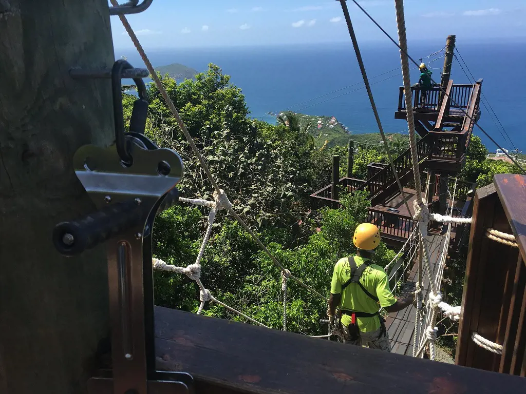 Tree Limin Extreme Zipline is the first zip lining park at St Thomas