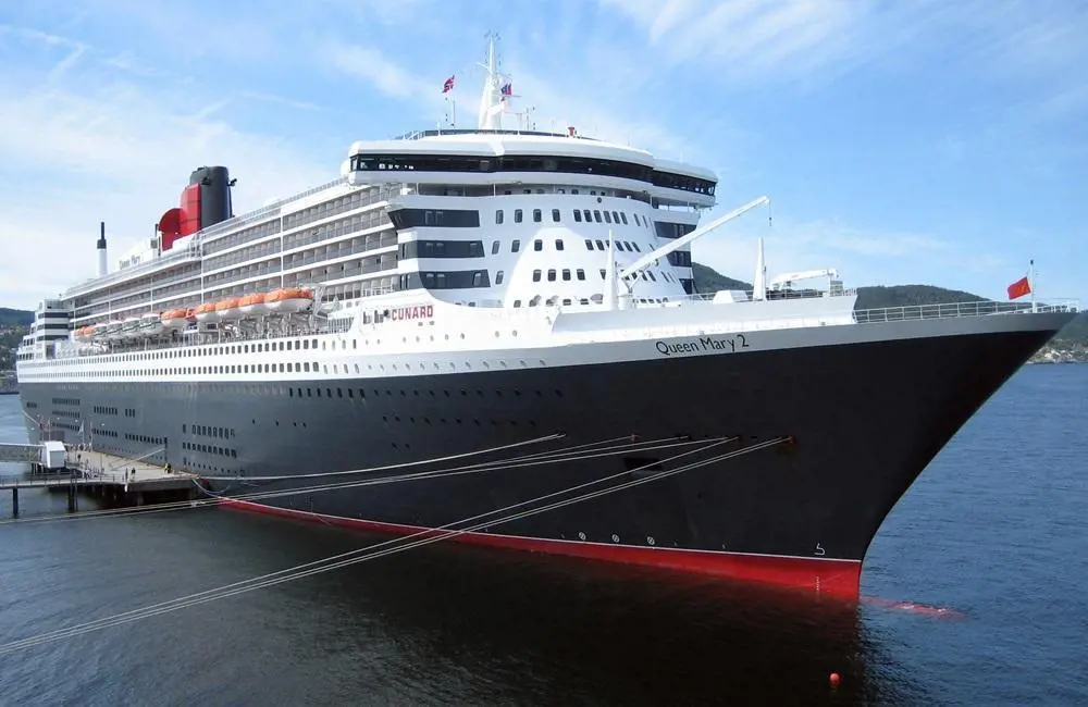 Queen Mary 2 can accommodate 2,691 guests and 1,173 crew.