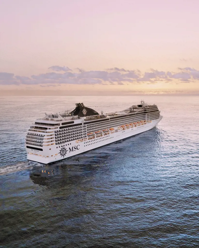 MSC Cruise ships are known for being low-emission and eco friendly.