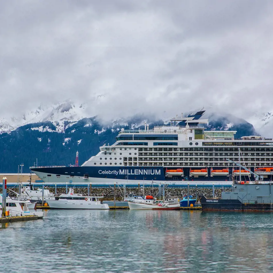 Celebrity Millennium embarks for the journey in Cold Region.