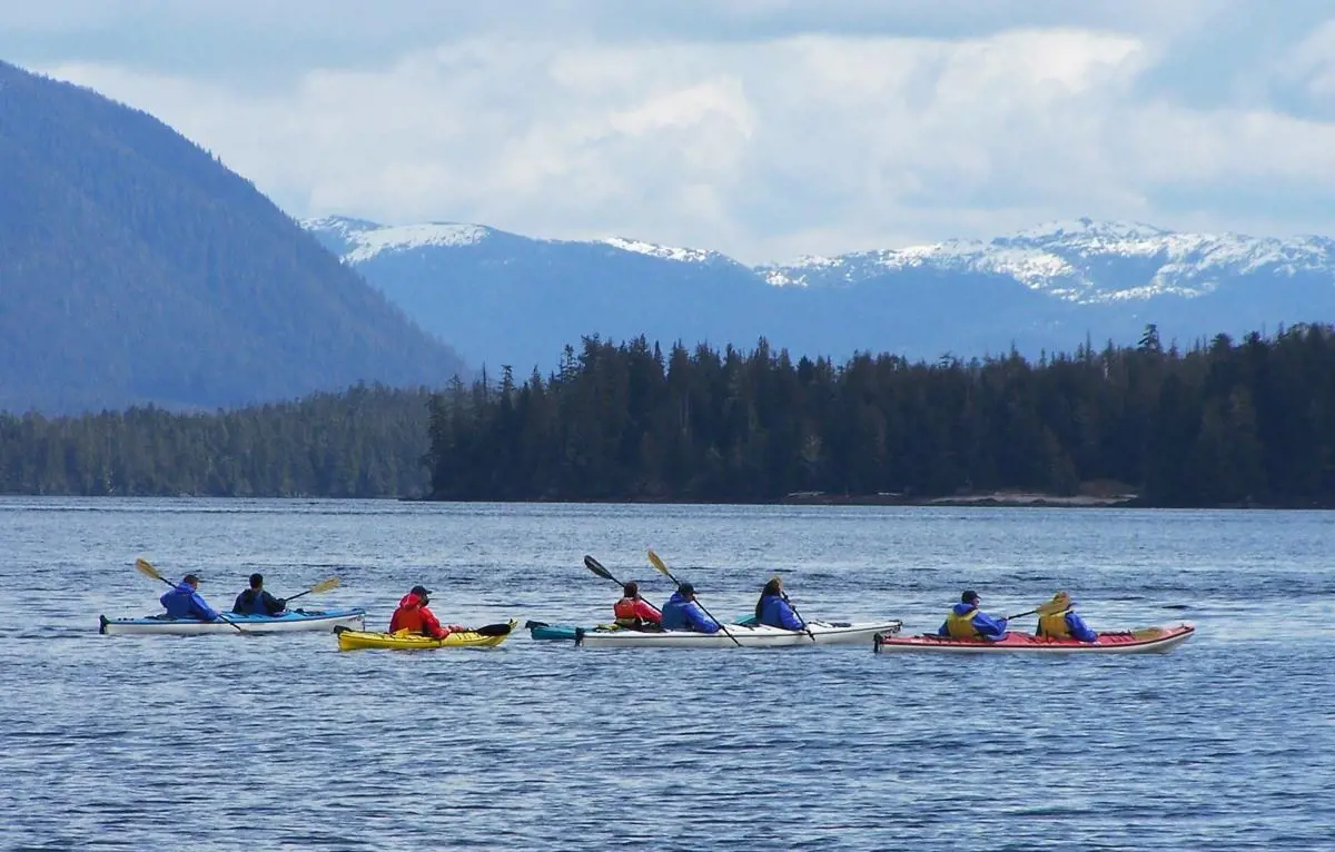Kayak is the perfect way to explore costal area of Sitka